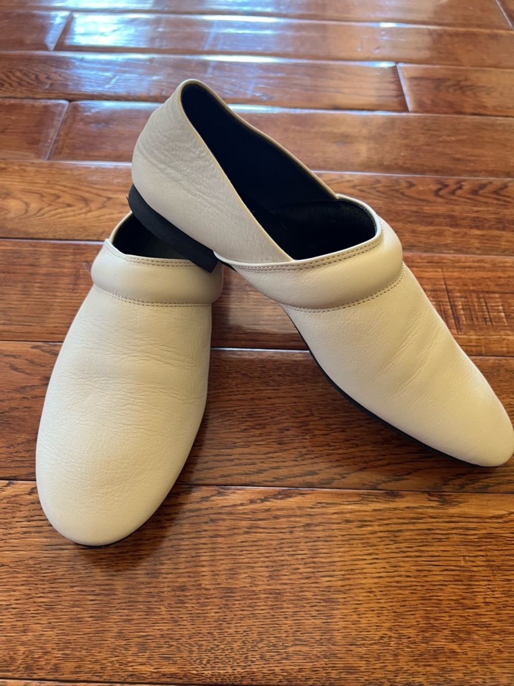 Yohji Yamamoto Loafers Slip-On Flats Off White Size 7